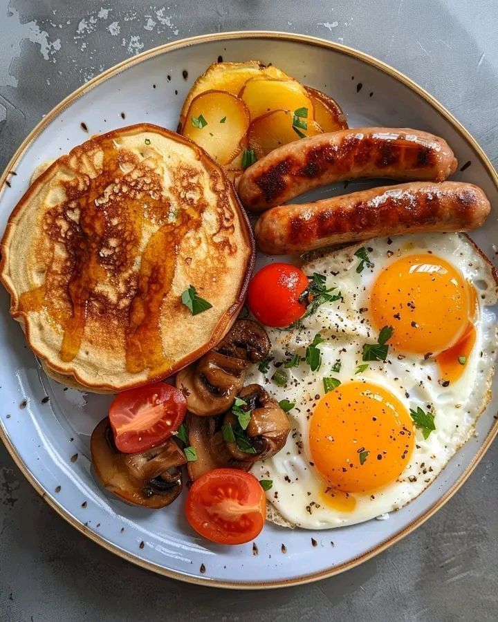 eggs and pancake